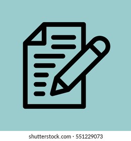 edit icon. isolated sign symbol