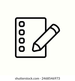 icono de edición, icono de línea de interfaz de usuario aislada para el proyecto
