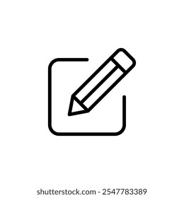 Edit icon logo design. edit document sign and symbol. edit text icon. pencil. sign up