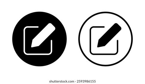 Edit icon logo design. edit document sign and symbol. edit text icon. pencil. sign up
