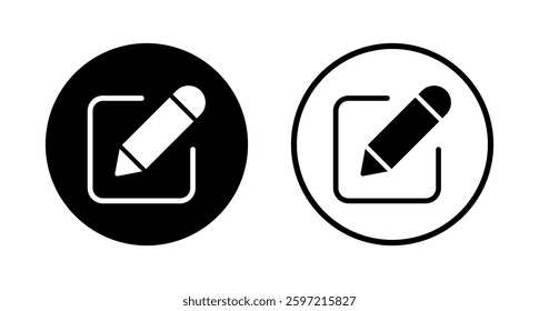 Edit icon logo design. edit document sign and symbol. edit text icon. pencil. sign up