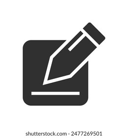 Edit icon or logo design isolated sign symbol vector illustration. Education icons collection, high quality black line style vector suitable for designers, web developers, displays and websites