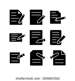 Symbol oder Logo einzeln auf Zeichen, Vektorgrafik - Sammlung von hochwertigen Vektorsymbol in schwarzem Stil
