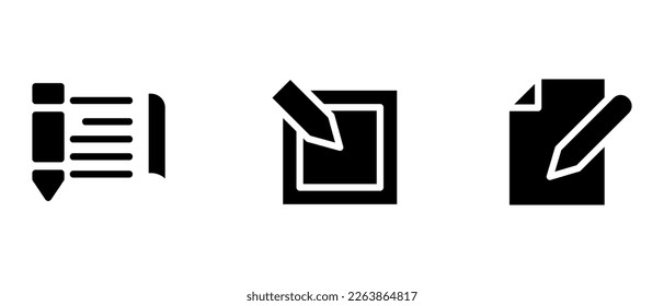 edit icon or logo isolated sign symbol vector illustration - high quality black style vector icons