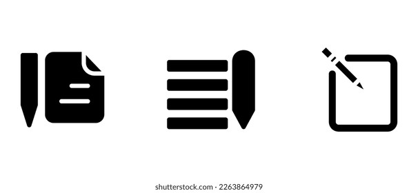 edit icon or logo isolated sign symbol vector illustration - high quality black style vector icons