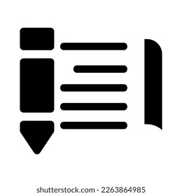 icono de edición o logotipo símbolo de signo aislado ilustración vectorial - iconos vectoriales de estilo negro de alta calidad