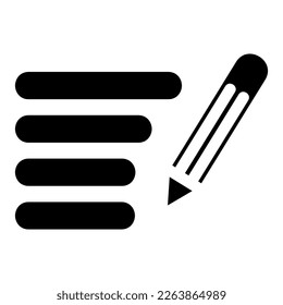 edit icon or logo isolated sign symbol vector illustration - high quality black style vector icons