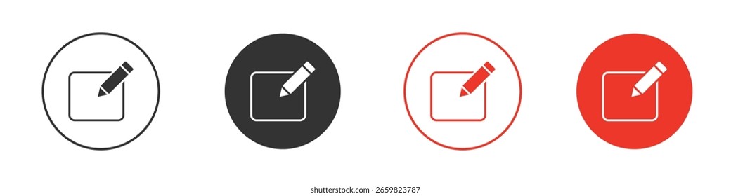 Icono de Editar para el logotipo, símbolo de la muestra del Vector para el diseño