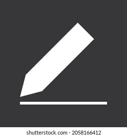 Edit icon on grey background