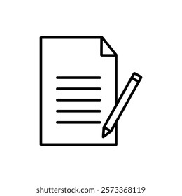 Edit icon Outline thin set