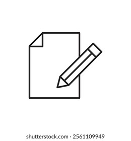 Edit icon Outline vector line symbol