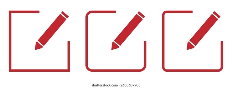 edit icon. edit icon with pencil , illustration suitable for Web Page, Mobile App, UI, UX and GUI design.
