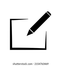 icono de edición. icono de lápiz símbolo de signo aislado ilustración vectorial en fondo blanco.