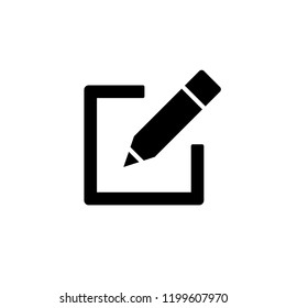 Edit icon, Pencil icon, sign up Icon vector. symbol for web site Computer and mobile vector.