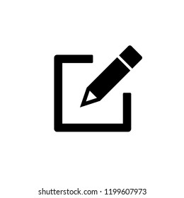 Edit icon, Pencil icon, sign up Icon vector