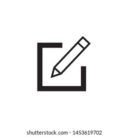 Edit icon, Pencil icon, sign up Icon vector. symbol for web site Computer and mobile vector.