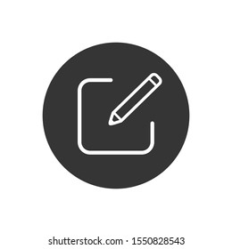 Edit Icon. Pencil icon for simple flat style ui design - Vector illustration