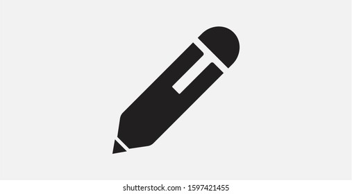 Edit icon, pencil icon. Vector icon. Filled vector illustration. Edit text icon 