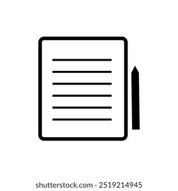 Edit icon with pencil for web, app,