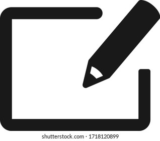 Edit icon, register icon, registration icon vector