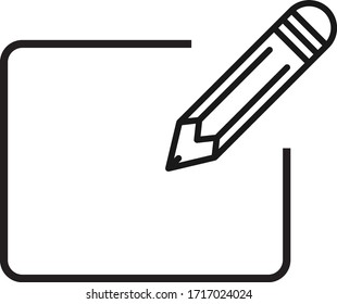 Edit icon, registration icon, register icon vector 