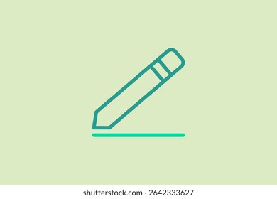 Edit icon. icon related to UI elements. suitable for web site, app, user interfaces,element, printable etc. line icon style. simple vector design editable