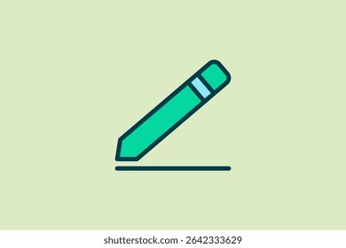Edit icon. icon related to UI elements. suitable for web site, app, user interfaces,element, printable etc. flat line icon style. simple vector design editable