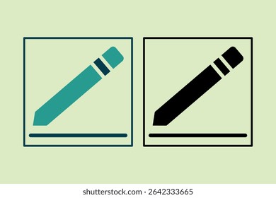 Edit icon. icon related to UI elements. suitable for web site, app, user interfaces,element, printable etc. solid icon style. simple vector design editable