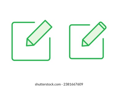 Edit icon set. edit document icon. edit text icon. pencil. sign up