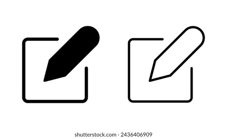 Edit icon set. edit document icon. edit text icon. pencil. sign up