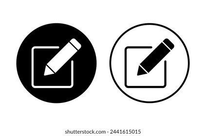 Edit icon set. edit document icon. edit text icon. pencil. sign up