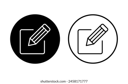 Edit icon set. edit document icon. edit text icon. pencil. sign up