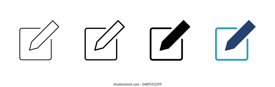 Edit icon set. edit document icon. edit text icon. pencil. sign up