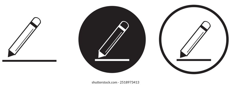 Edit icon set. edit document icon. edit text icon. pencil. sign up. design eps 10