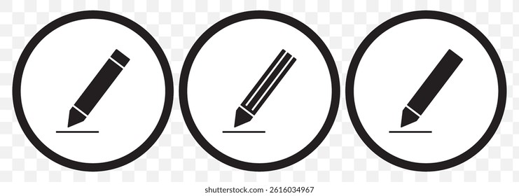 Edit icon set. edit document icon. edit text icon. pencil. sign up. Pencil flat vector pictograph. Colored edit pencil black versions. Flat icon style for graphic design. EPS 10.
