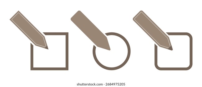 Edit icon set. edit document icon. edit text icon. pencil.