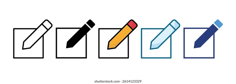 Edit Icon Set Multiple Style Collection