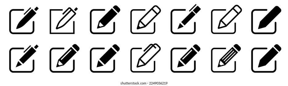 pictogramme ensemble de 4 icônes plates simples de livre document crayon serveur  bloc-notes éléments de conception vectoriels modifiables 18286573 Art  vectoriel chez Vecteezy