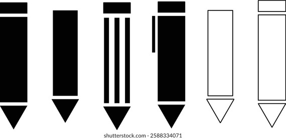 Edit icon set. vector eps10