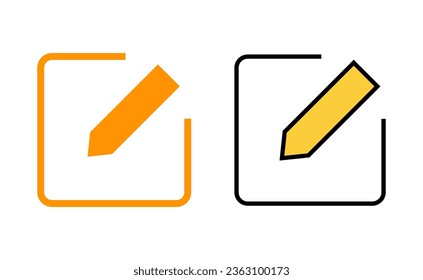 Edit icon set for web and mobile app. edit document sign and symbol. edit text icon. pencil. sign up