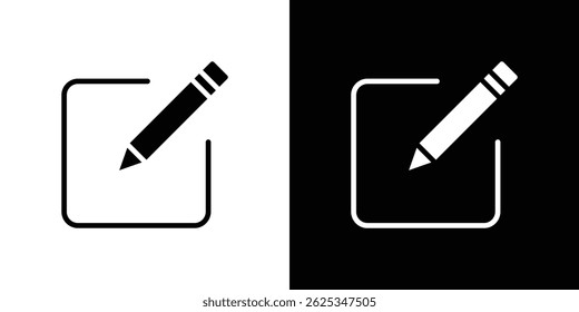 Vetor de linha simples do ícone de edição. Símbolo, logotipo.