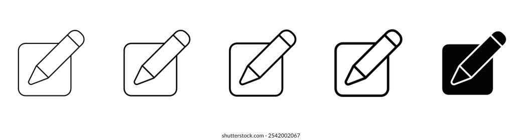 edit icon Simple outline illustration
