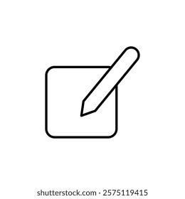 edit icon Simple outline illustration