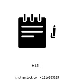 Edit icon. Edit symbol design from Web navigation collection. Simple element vector illustration on white background.