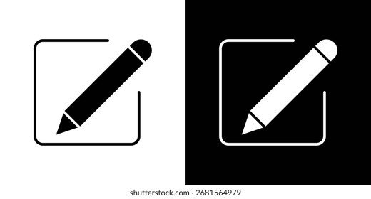 Editar símbolo de ícone para modelos, web design e infográficos