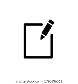 Edit icon symbol vector isolated on white background