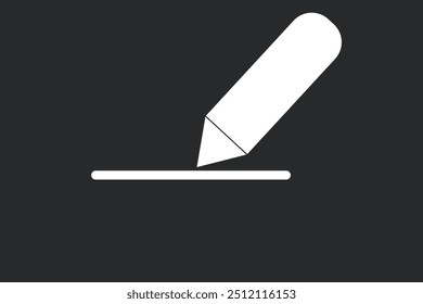 Edit icon symbol vector. Edit text or document icon.
