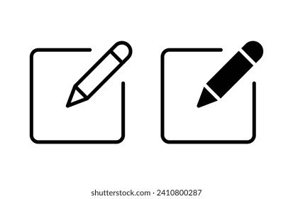 Symbol bearbeiten, Textsignaturvektorgrafik bearbeiten für Website-Computer und mobile App