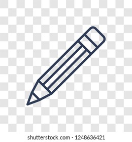 Edit icon. Trendy linear Edit logo concept on transparent background from User Interface and Web Navigation collection
