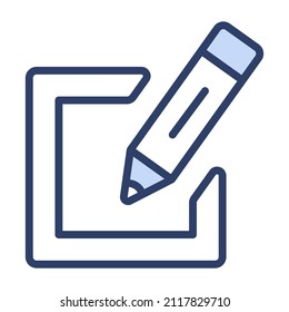 edit Icon. User interface Vector Illustration, As a Simple Vector Sign and Trendy Symbol in Line Art Style, for Design and Websites, or Mobile Apps,